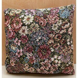 Beautiful Small Floral Tapestry Pillow 9"